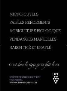 Poster affiche vins du Mont Blanc