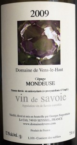 Ancienne étiquette du DVH